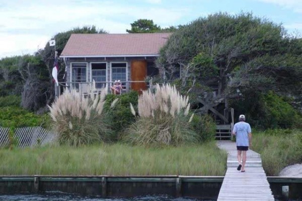 [Image: Rustic Cottage with Dock Overlooking Cape Lookout]