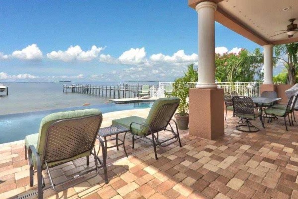 [Image: Newer Luxury Waterfront Home on Tampa Bay-Infinity Pool/Spa]