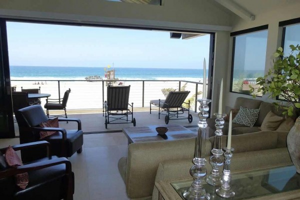 [Image: Brand New Corner Lot Contemporary Beach House on the Sand with No Boardwalk.]